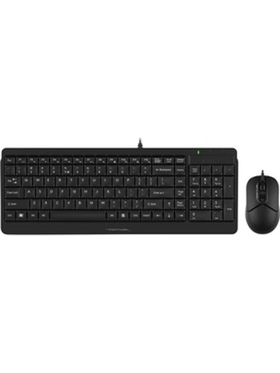 Комплект клавиатура и мышь A4TECH FSTYLER F1512 (FM12+FK15) MULTIMEDIA SLEEK COMFORT KEYBOARD + MOUSE COMBO SET USB BLACK US+R