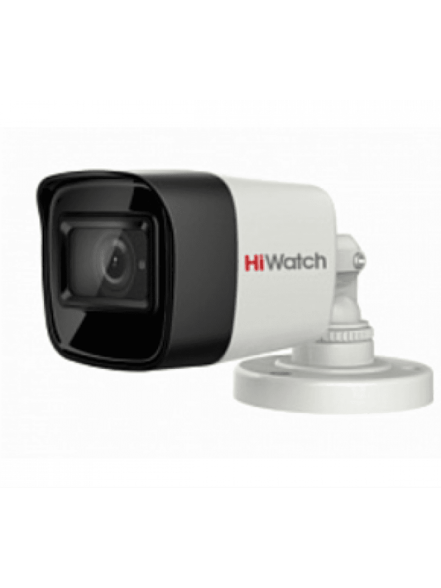 HD-TVI видеокамера HIWATCH DS-T800(B) (2.8mm) цилиндр,уличная 8MP,IR 30M