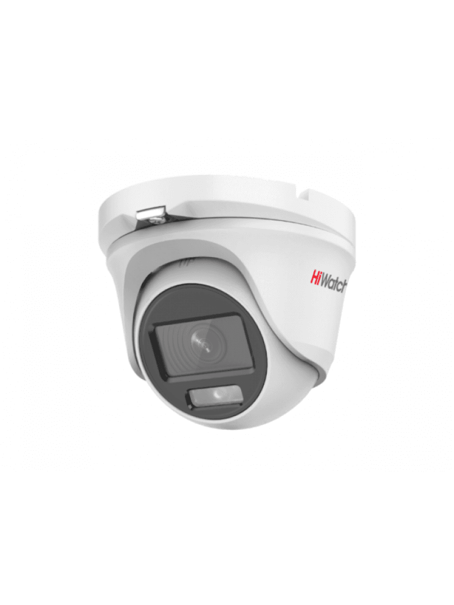 HD-TVI видеокамера HIWATCH DS-T203L (2.8mm) купольн,уличная 2MP,LED 20M,ColorVu