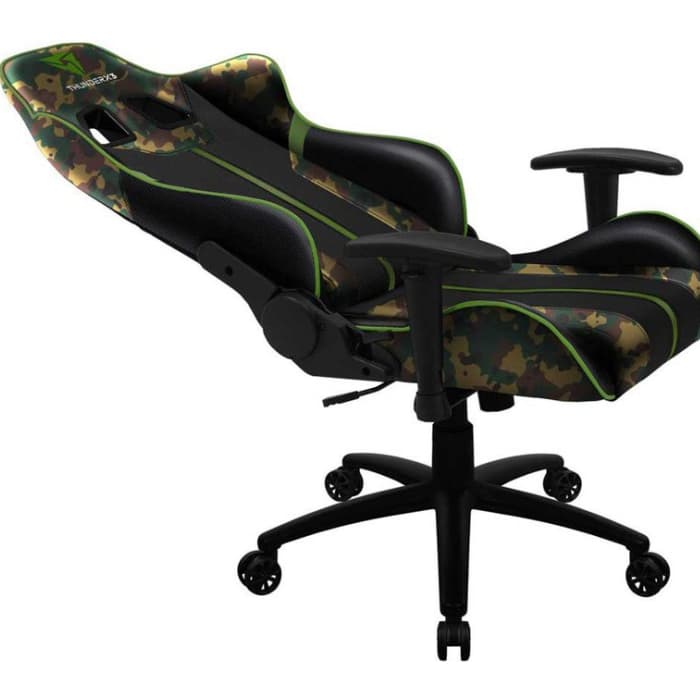 Игровое кресло ThunderX3 BC3 BLACK HAWK CAMO GRAY 65mm wheels PVC Leather