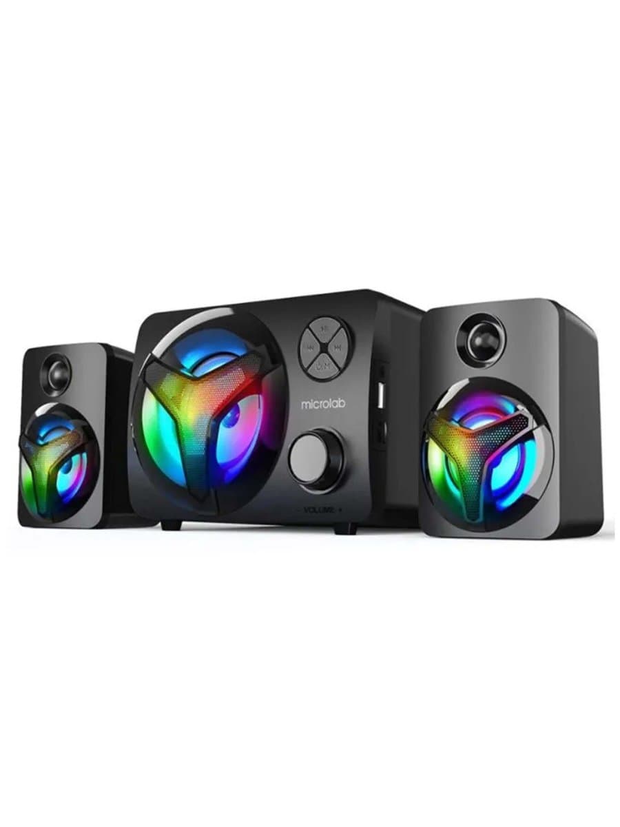Акустическая система Microlab Subwoofer U-210 RGB 2.1 BLACK 11W (5W+3W*2)