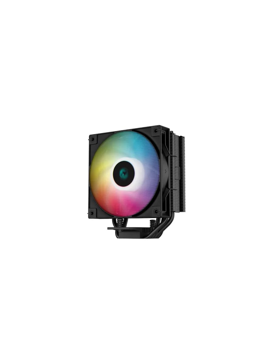 Кулер для процессора DEEPCOOL AG400 BLACK ARGB LGA115*/1700/1200/AMD 120mm PWM fan,300-1850rpm,4HP