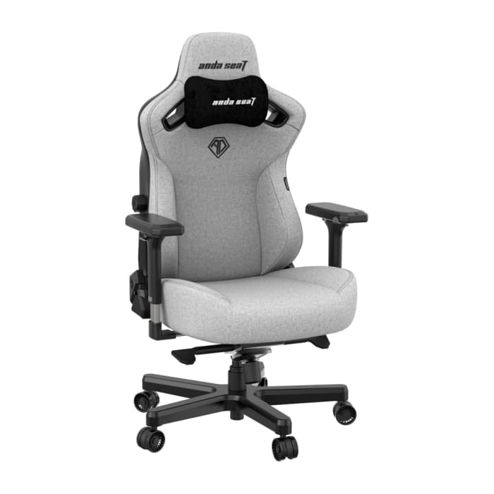 Игровое кресло AndaSeat AD12YDC-L-01-G-PV/F Kaiser 3 L GRAY 4D Armrest 65mm wheels Fabric