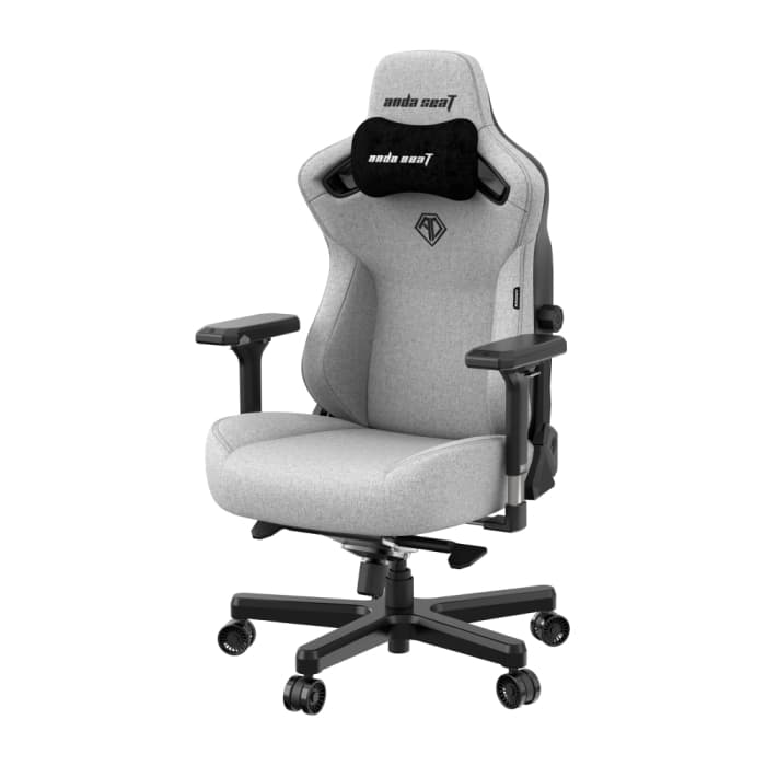 Игровое кресло AndaSeat AD12YDC-L-01-G-PV/F Kaiser 3 L GRAY 4D Armrest 65mm wheels Fabric