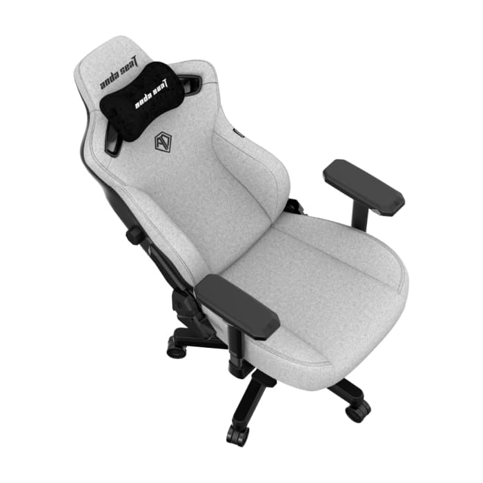 Игровое кресло AndaSeat AD12YDC-L-01-G-PV/F Kaiser 3 L GRAY 4D Armrest 65mm wheels Fabric