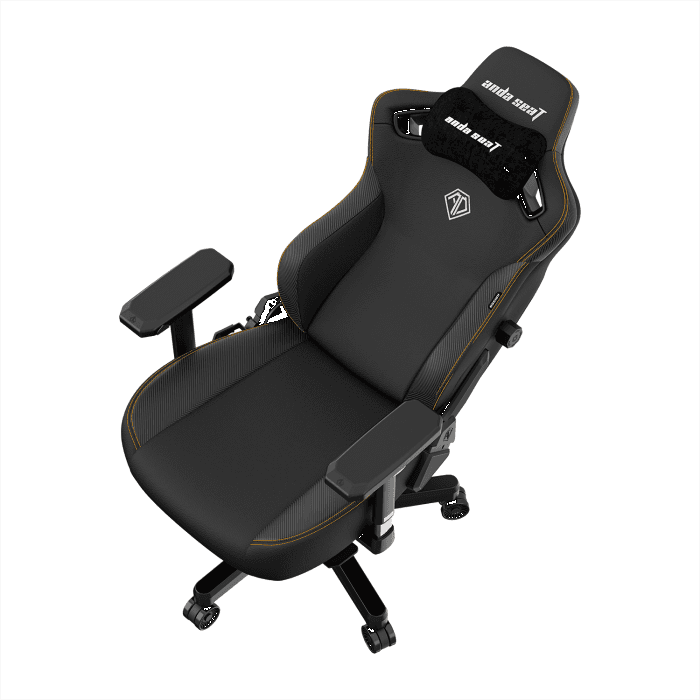 Игровое кресло AndaSeat AD12YDC-XL-01-B-PV/C Kaiser 3 XL BLACK 4D Armrest 65mm wheels PVC Leather