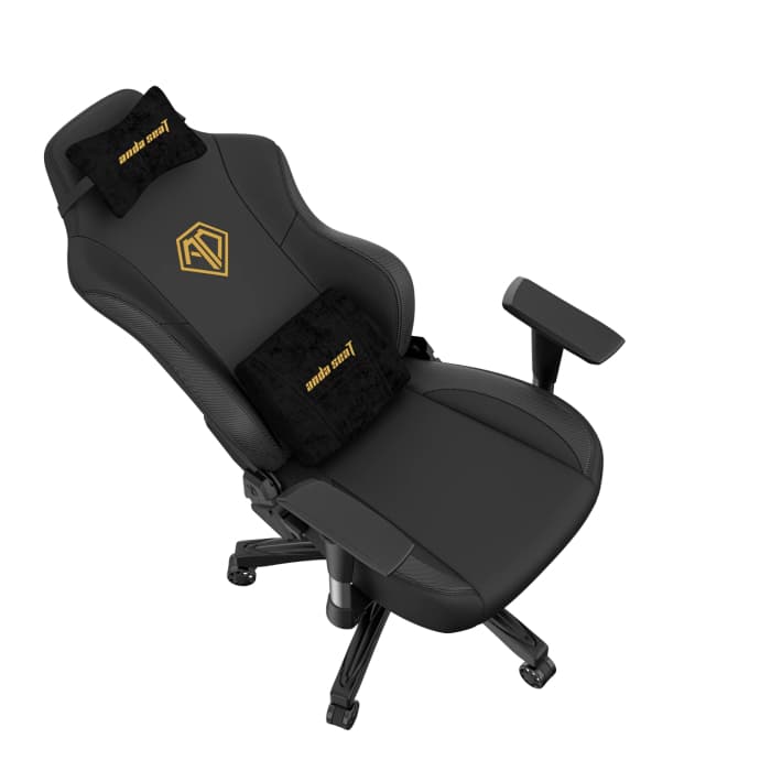 Игровое кресло AndaSeat AD18Y-06-B-PV/C Phantom 3 BLACK&GOLD 2D Armrest 60mm wheels PVC Leather