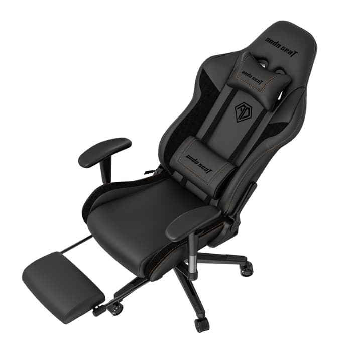 Игровое кресло AndaSeat AD5T-03-B-PVF Jungle 2 M BLACK 2D Armrest 60mm wheels PVC Leather & Fabric