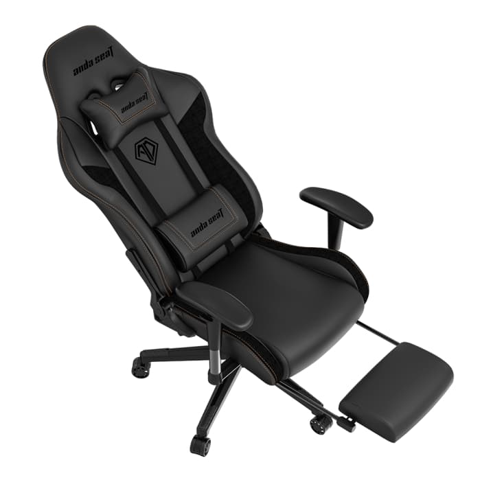 Игровое кресло AndaSeat AD5T-03-B-PVF Jungle 2 M BLACK 2D Armrest 60mm wheels PVC Leather & Fabric