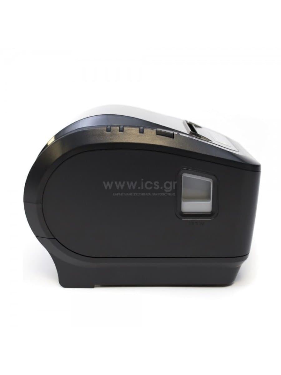 Термопринтер чеков Xprinter XP-K200L 80mm direct thermal Receipt printer USB+LAN, Black, 200mm/s, EU plug