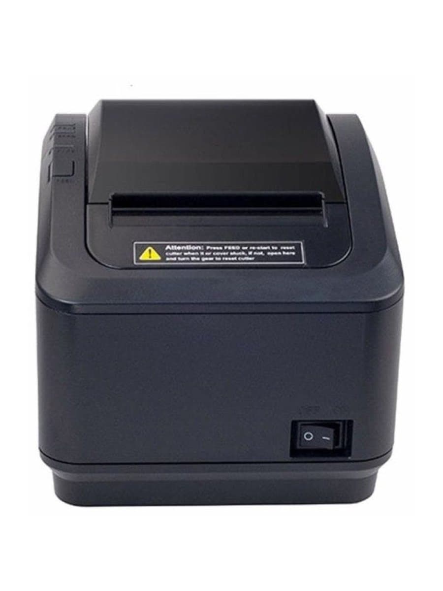 Термопринтер чеков Xprinter XP-K200L 80mm direct thermal Receipt printer USB+LAN, Black, 200mm/s, EU plug