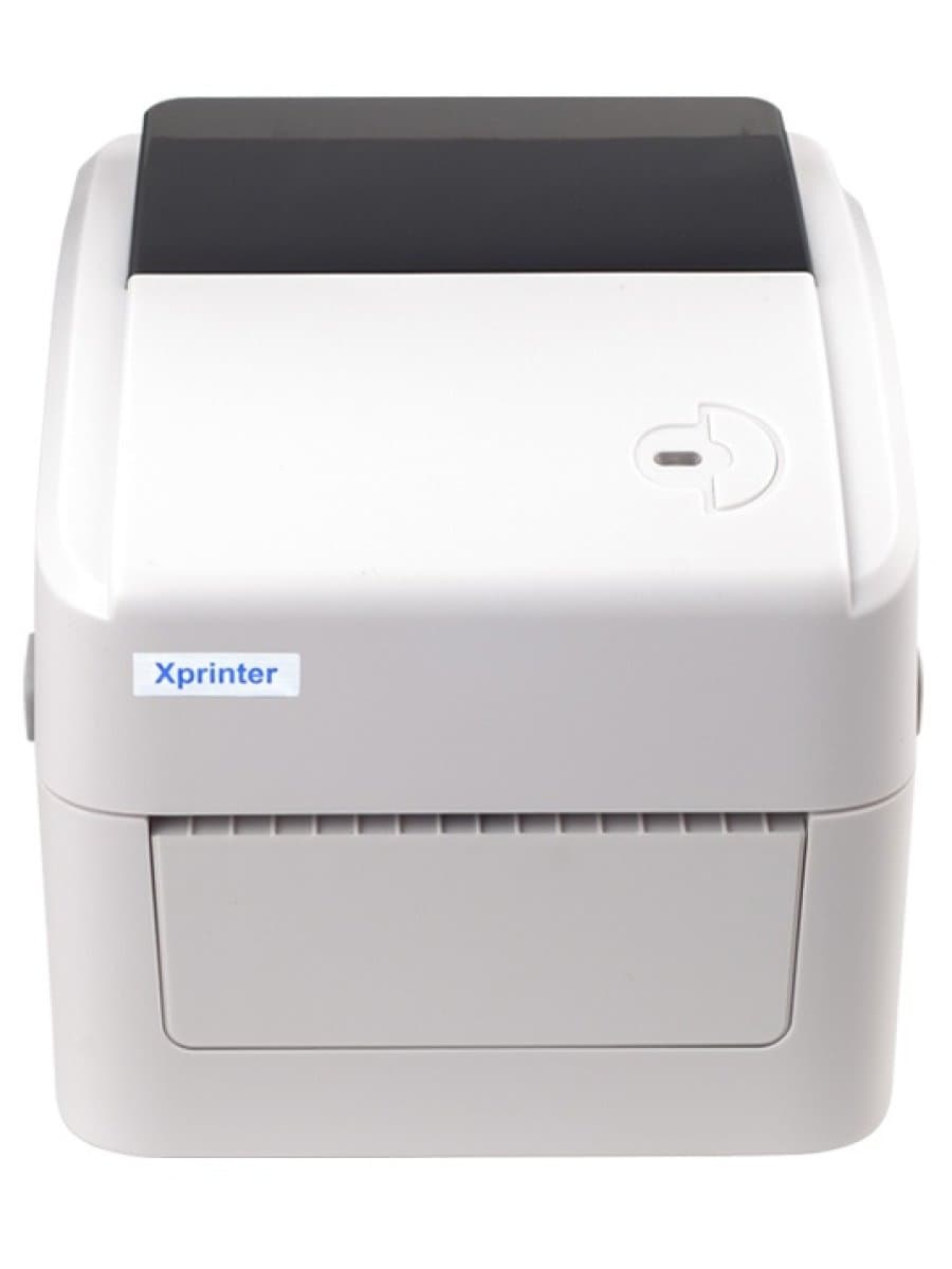 Термопринтер штрих-кодов Xprinter XP-420B 4inch direct thermal barcode printer USB+LAN, White, 152mm/s, EU plug