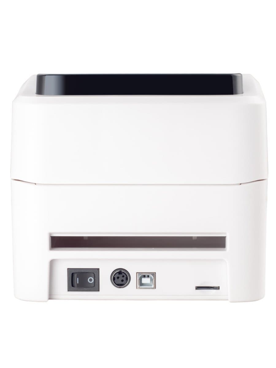 Термопринтер штрих-кодов Xprinter XP-420B 4inch direct thermal barcode printer USB+LAN, White, 152mm/s, EU plug