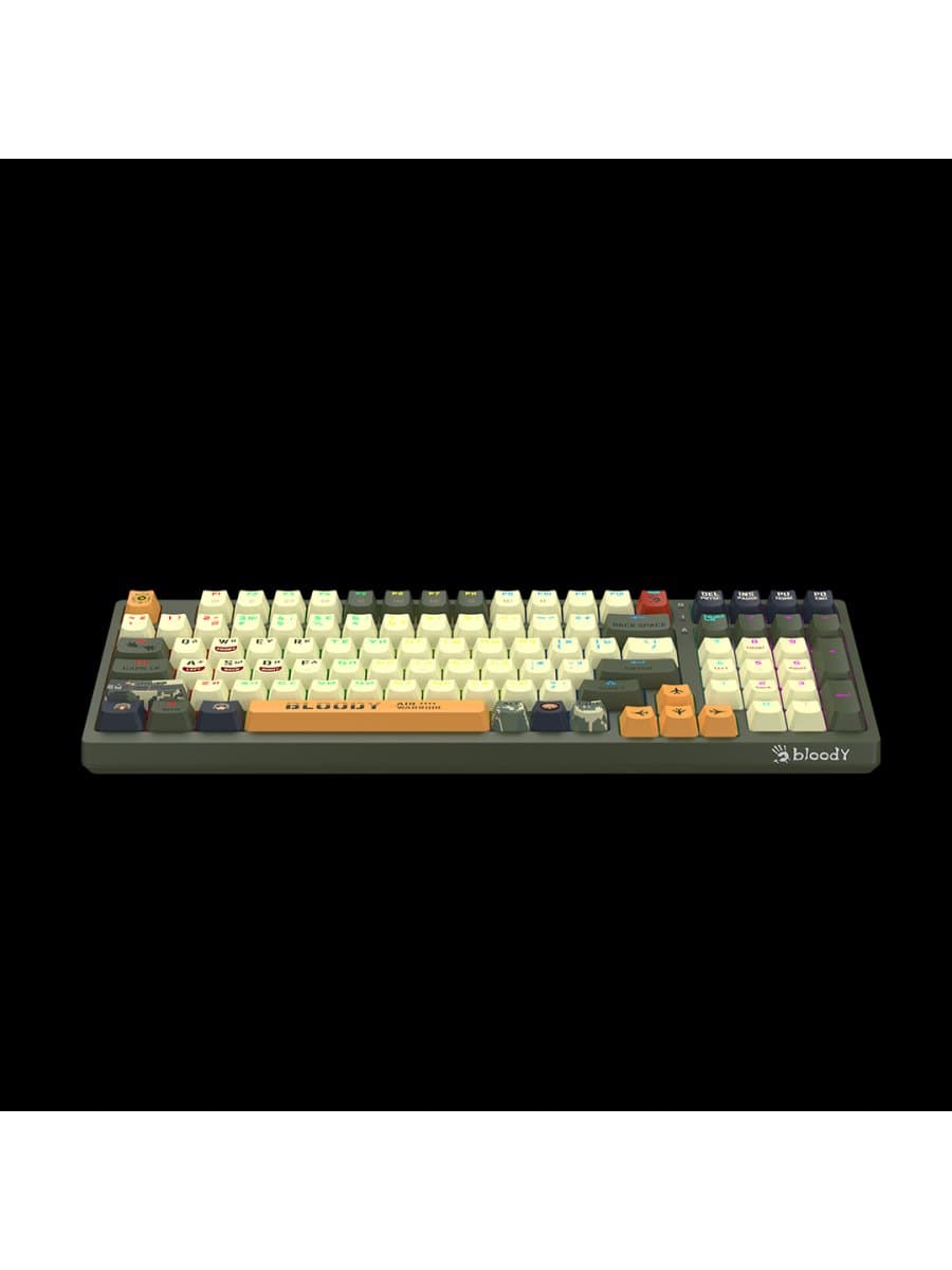 Механическая игровая клавиатура A4TECH BLOODY S98 AVIATOR GAMING MECHANICAL BLMS RED SWITCH RGB KEYBOARD USB US+RUS