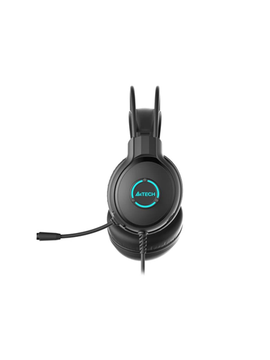 Наушники с микрофоном A4Tech FSTYLER FH300U NEON USB BLACK