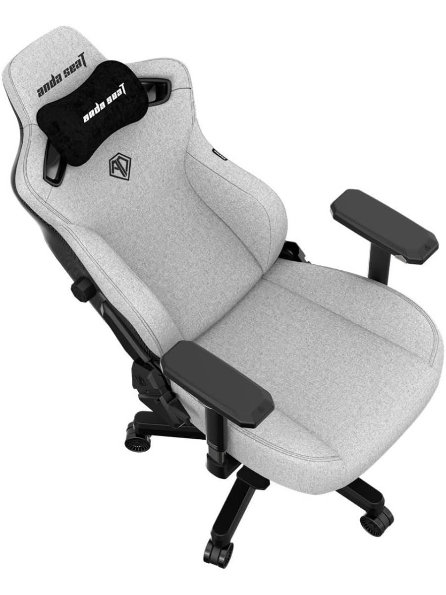Игровое кресло AndaSeat AD12YDC-XL-01-G-PV/F Kaiser 3 XL GRAY 4D Armrest 65mm wheels Fabric