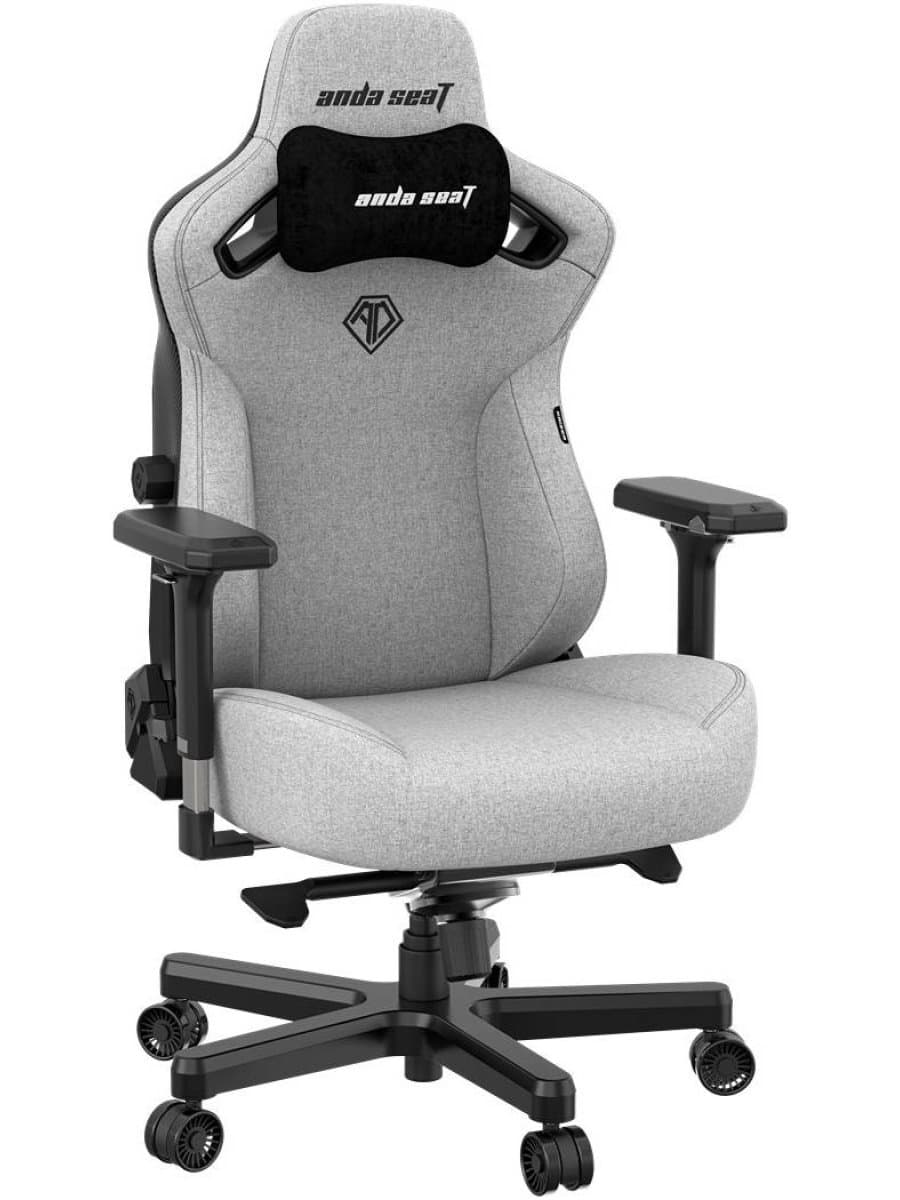 Игровое кресло AndaSeat AD12YDC-XL-01-G-PV/F Kaiser 3 XL GRAY 4D Armrest 65mm wheels Fabric