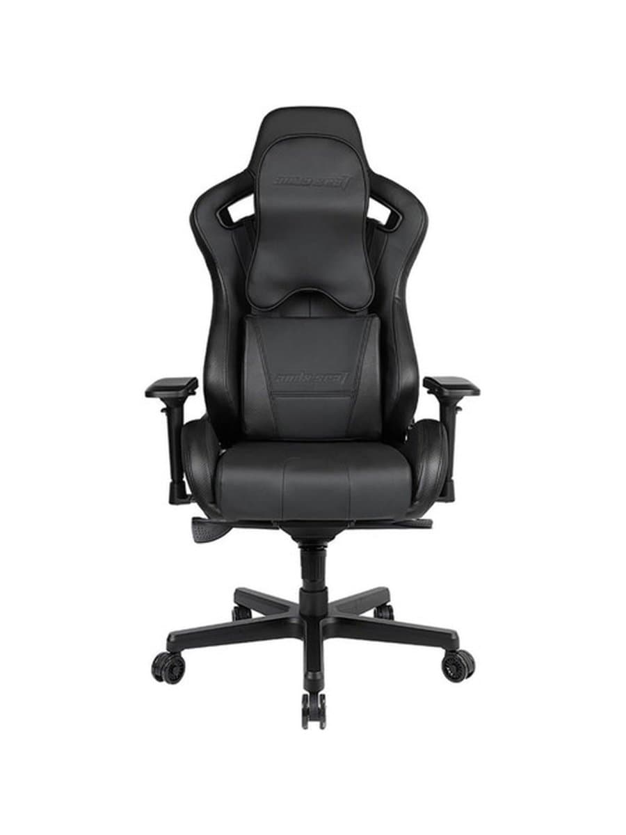 Игровое кресло AndaSeat AD12XL-DARK-B-PV/C-B02 DARK KNIGHT XL BLACK 4D Armrest 65mm wheels PVC Leather