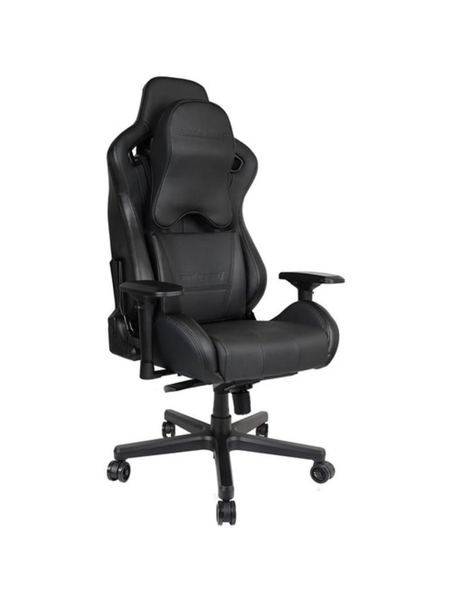 Игровое кресло AndaSeat AD12XL-DARK-B-PV/C-B02 DARK KNIGHT XL BLACK 4D Armrest 65mm wheels PVC Leather