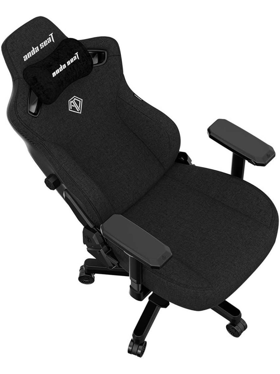 Игровое кресло AndaSeat AD12YDC-XL-01-B-CF Kaiser 3 XL BLACK 4D Armrest 65mm wheels Fabric
