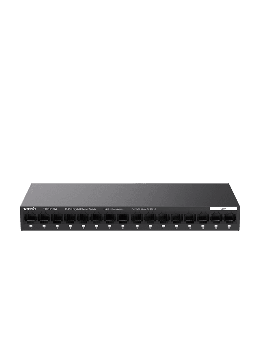 Коммутатор HUB Switch Tenda TEG1016M 16port 10/100/1000M Gigabit