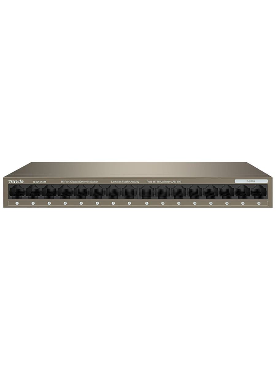 Коммутатор HUB Switch Tenda TEG1016M 16port 10/100/1000M Gigabit