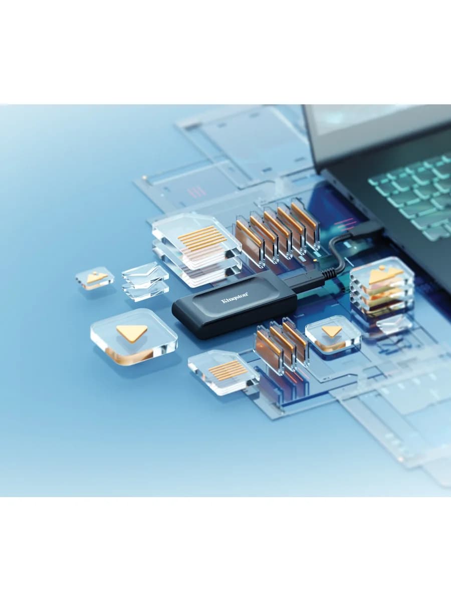 Внешний твердотельный накопитель SSD KINGSTON XS1000 2TB USB 3.2 Type-C