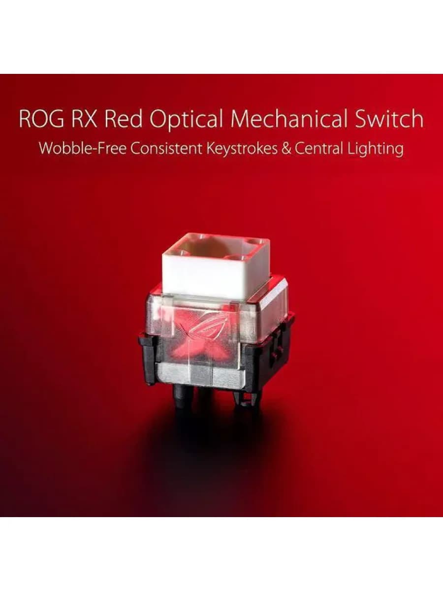 Механическая игровая клавиатура ASUS XA05 ROG STRIX SCOPE RX/RD/RU RGB GAMING MECHANICAL KEYBOARD BACKLIGHT ROG NX RED US/RU