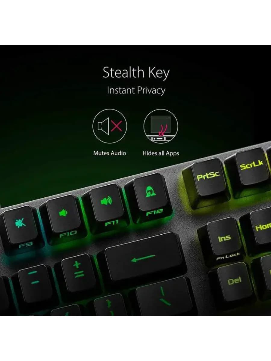 Механическая игровая клавиатура ASUS XA05 ROG STRIX SCOPE RX/RD/RU RGB GAMING MECHANICAL KEYBOARD BACKLIGHT ROG NX RED US/RU