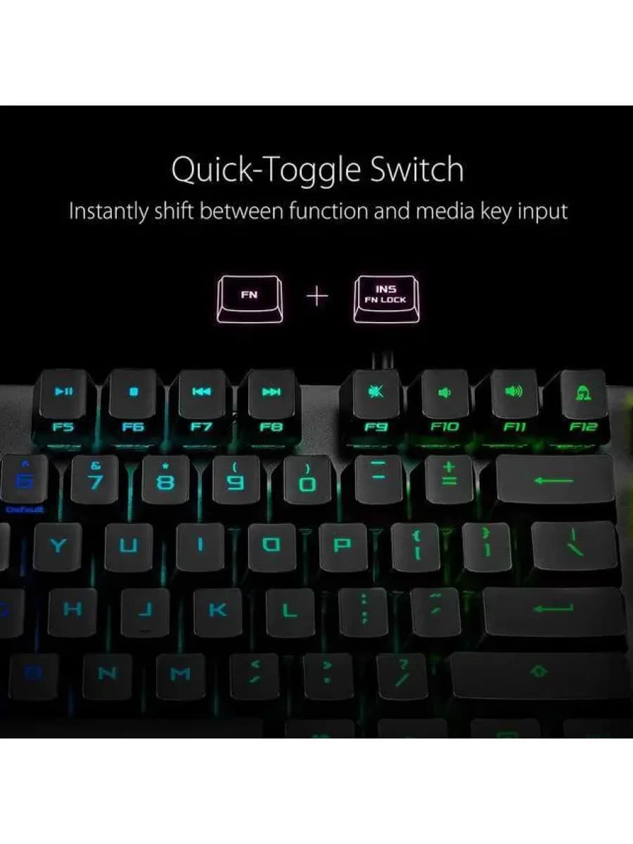 Механическая игровая клавиатура ASUS XA05 ROG STRIX SCOPE RX/RD/RU RGB GAMING MECHANICAL KEYBOARD BACKLIGHT ROG NX RED US/RU