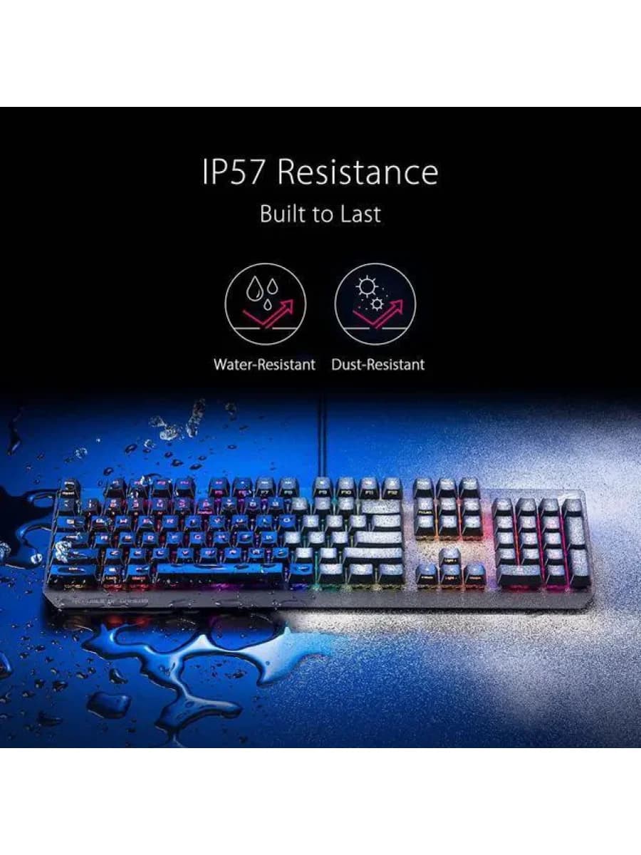 Механическая игровая клавиатура ASUS XA05 ROG STRIX SCOPE RX/RD/RU RGB GAMING MECHANICAL KEYBOARD BACKLIGHT ROG NX RED US/RU