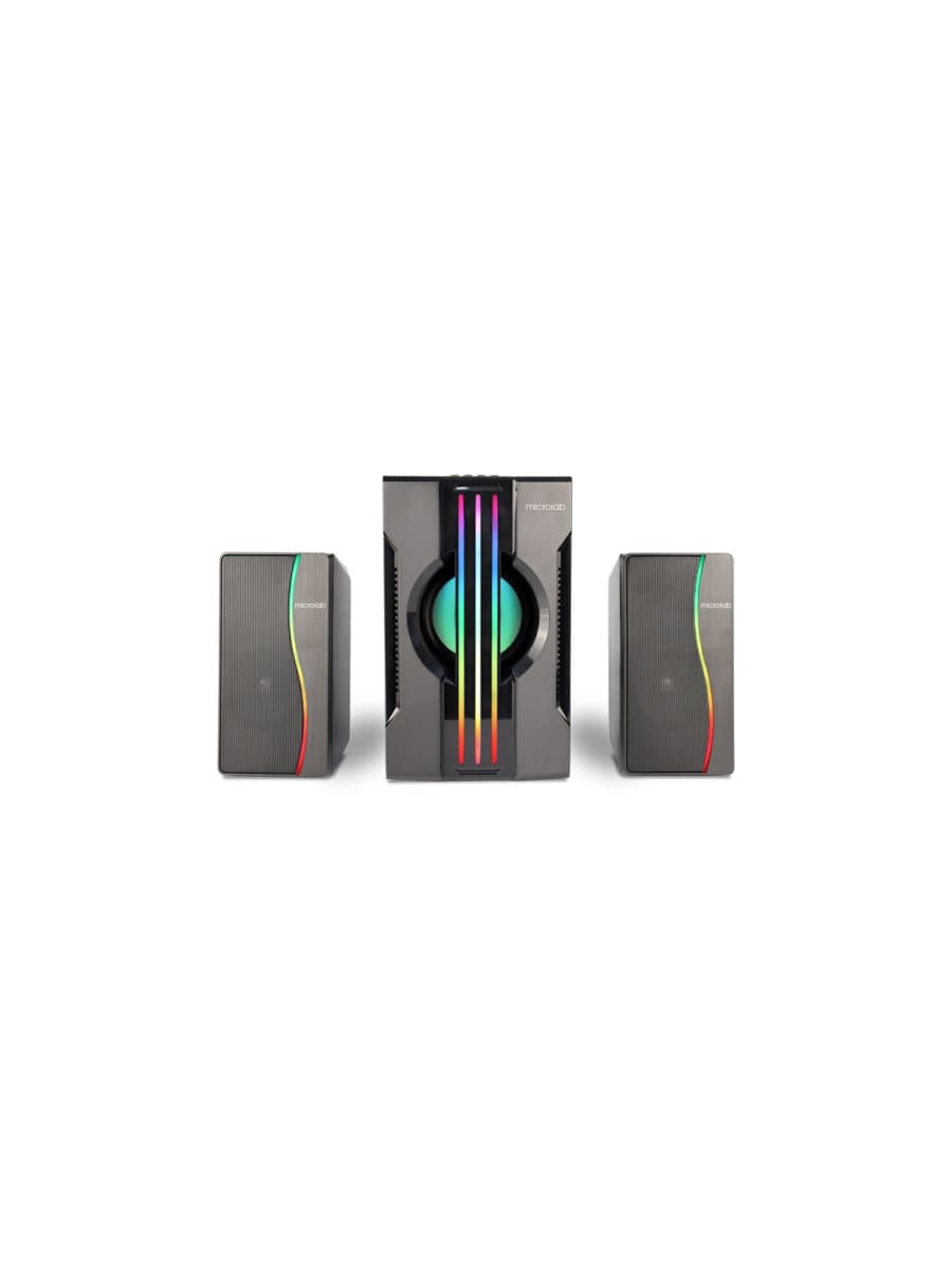 Акустическая система Microlab Subwoofer G200BT Gaming 7-Colour LED 2.1 BLACK 25W (15W+5W*2) USB, Bluetooth 5.0