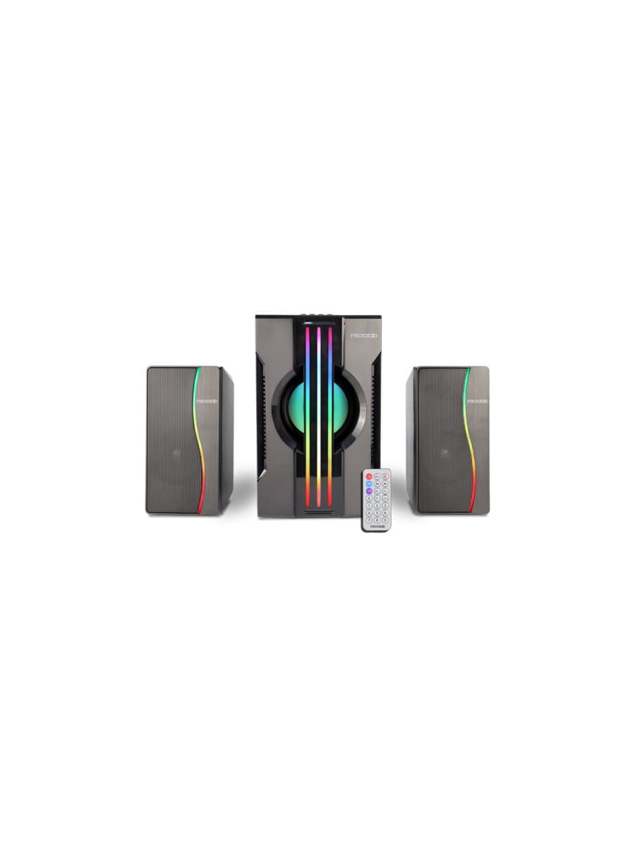 Акустическая система Microlab Subwoofer G200BT Gaming 7-Colour LED 2.1 BLACK 25W (15W+5W*2) USB, Bluetooth 5.0