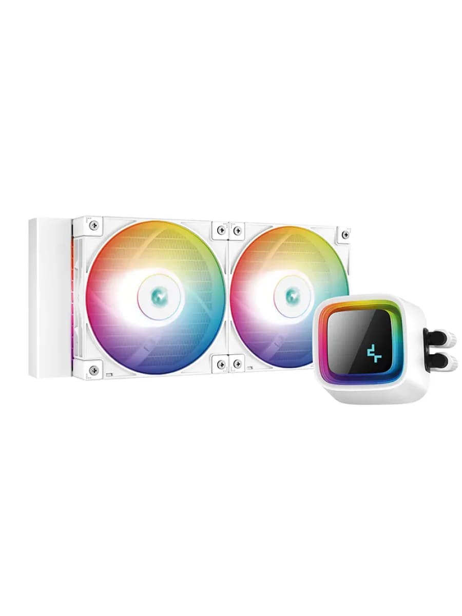 Система охлаждения DEEPCOOL LS520 WH WHITE RGB120*2 FAN LGA20xx/1700/1200/115*/AMD