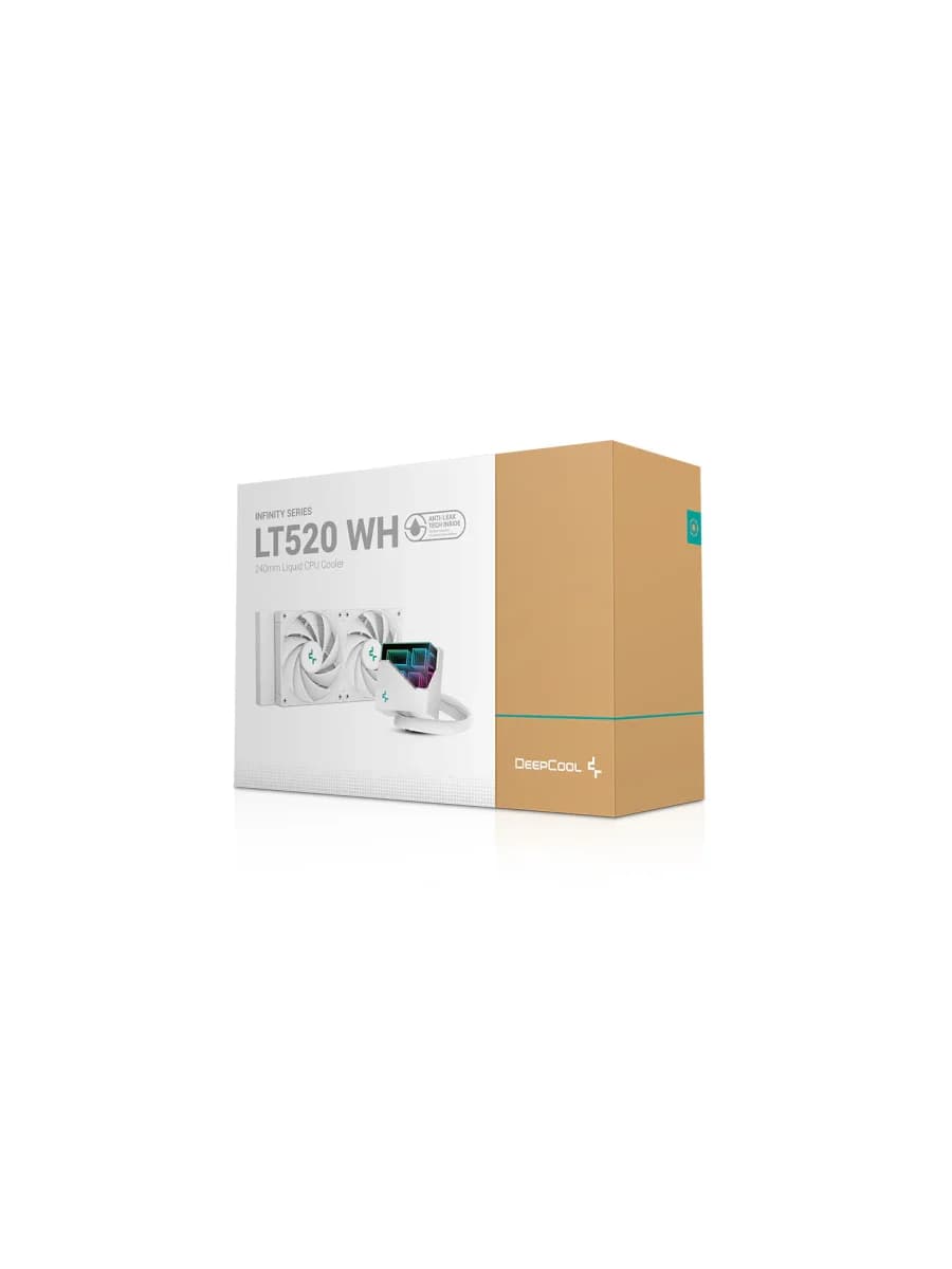 Система охлаждения DEEPCOOL LT520 WH WHITE ARGB, 120*2 FAN LGA20xx/1700/1200/115*/AMD
