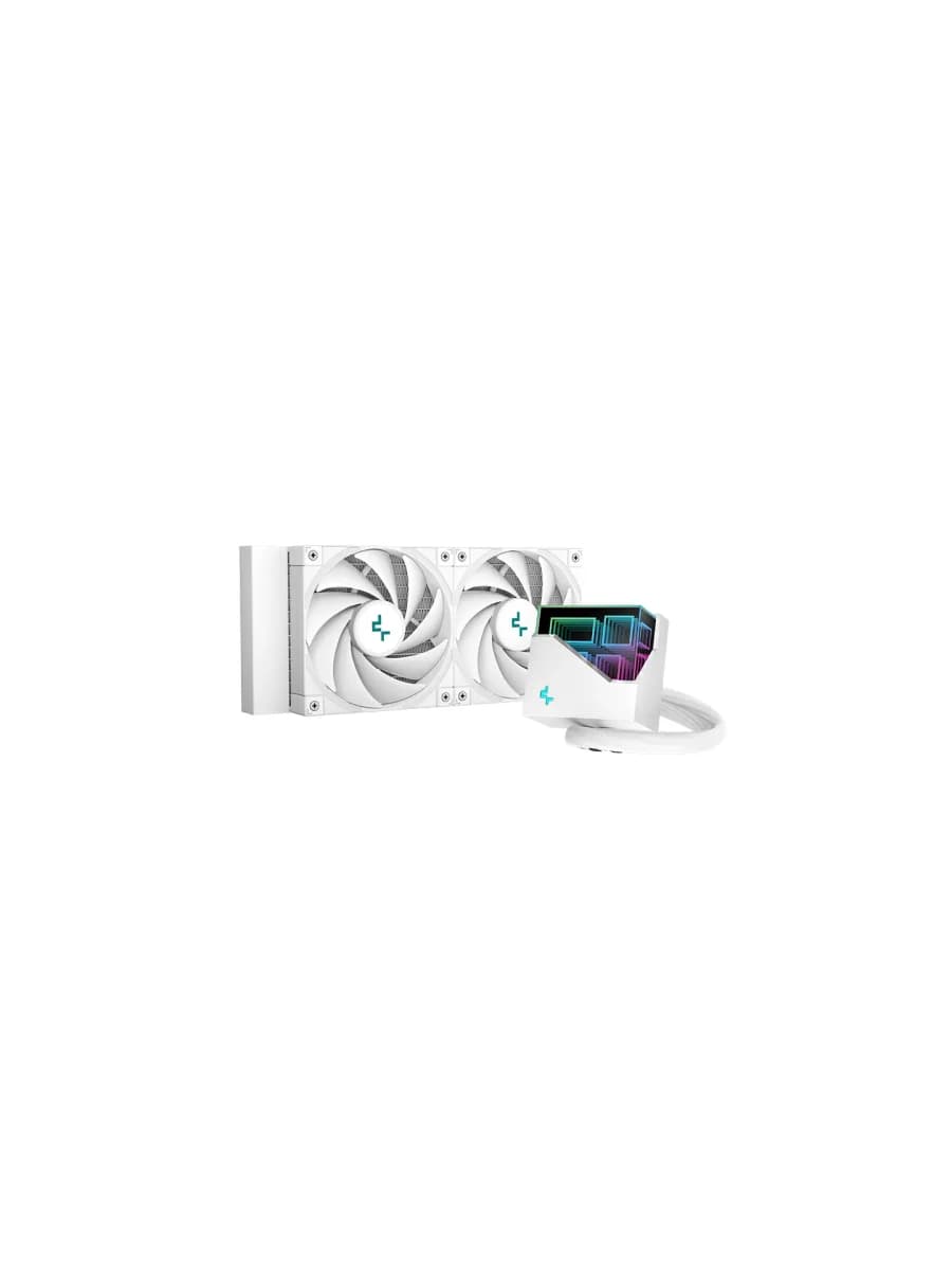Система охлаждения DEEPCOOL LT520 WH WHITE ARGB, 120*2 FAN LGA20xx/1700/1200/115*/AMD