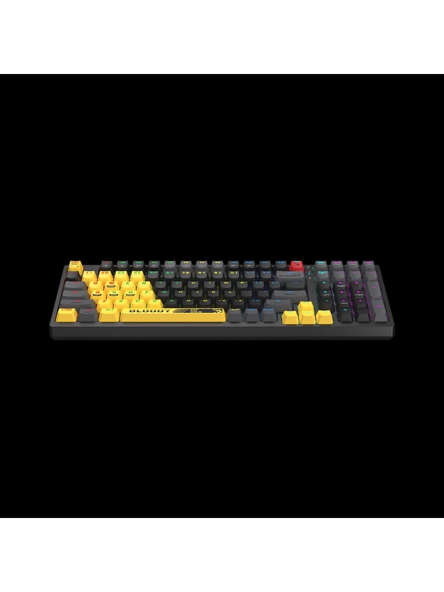 Механическая игровая клавиатура A4TECH BLOODY S98 SPORTS LIME GAMING MECHANICAL BLMS RED SWITCH RGB KEYBOARD USB US+RUS