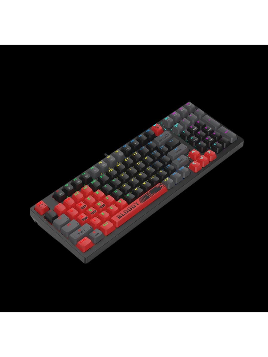 Механическая игровая клавиатура A4TECH BLOODY S98 SPORTS RED GAMING MECHANICAL BLMS RED SWITCH RGB KEYBOARD USB US+RUS