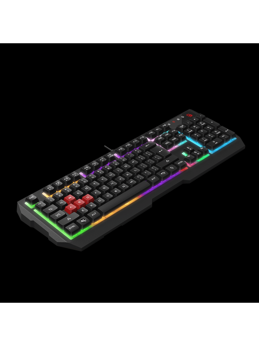 Мультимедийная клавиатура A4TECH BLOODY B135N GAMING NEON BACKLIGHT MULTIMEDIA KEYBOARD USB US+RUSSIAN