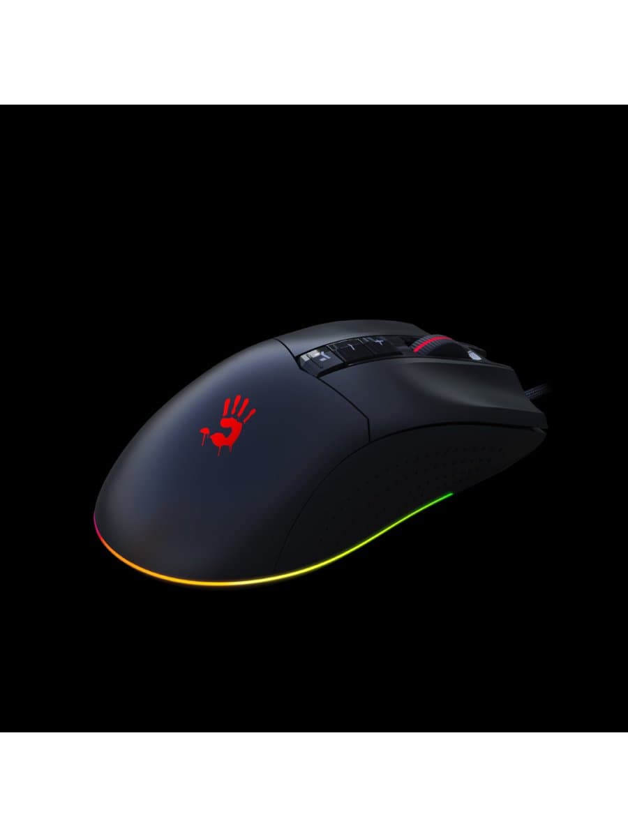 Мышь A4TECH BLOODY ES9 PLUS ESPORTS RGB MOUSE STONE BLACK 1000CPI USB