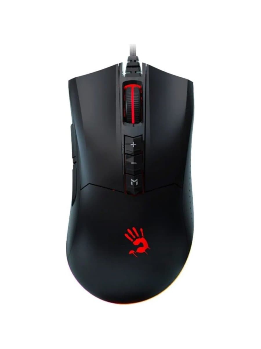 Мышь A4TECH BLOODY ES9 PLUS ESPORTS RGB MOUSE STONE BLACK 1000CPI USB