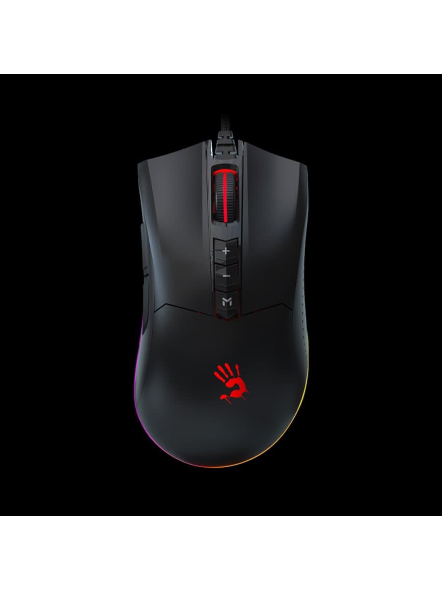 Мышь A4TECH BLOODY ES9 PLUS ESPORTS RGB MOUSE STONE BLACK 1000CPI USB