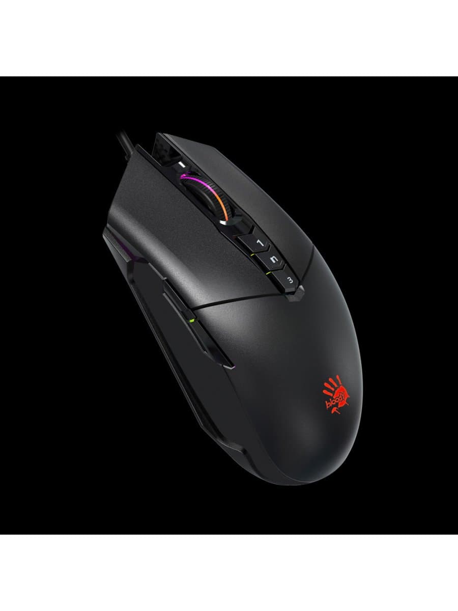 Мышь игровая A4TECH BLOODY P91S RGB Gaming Mouse STONE BLACK METAL FEET ACTIVE USB BLACK