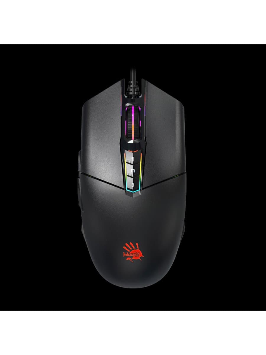 Мышь игровая A4TECH BLOODY P91S RGB Gaming Mouse STONE BLACK METAL FEET ACTIVE USB BLACK
