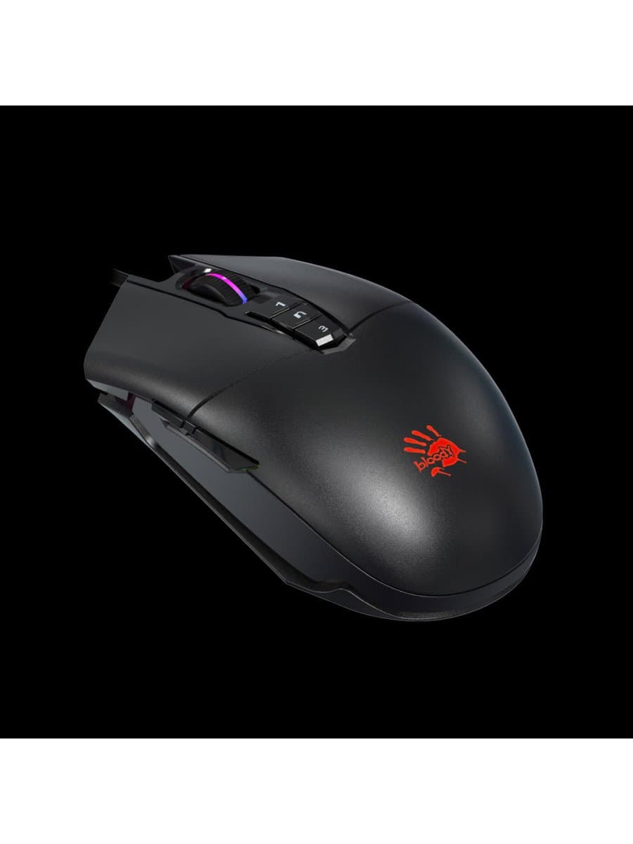 Мышь игровая A4TECH BLOODY P91S RGB Gaming Mouse STONE BLACK METAL FEET ACTIVE USB BLACK