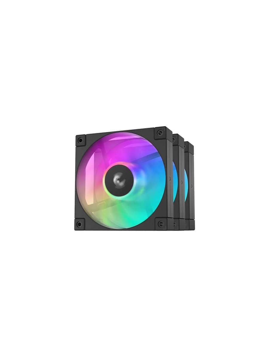 Кулер для корпуса DEEPCOOL FD12(3 IN 1 SET) ARGB PWM HDB BLACK 500-2050rpm 120mm