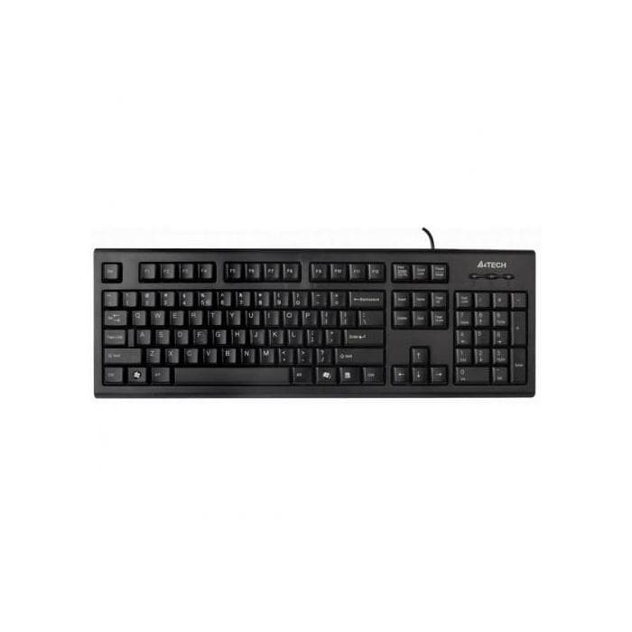 Клавиатура A4TECH KR-83 COMFORT USB ROUND EDGE KEYBOARD BLACK US+RUSSIAN