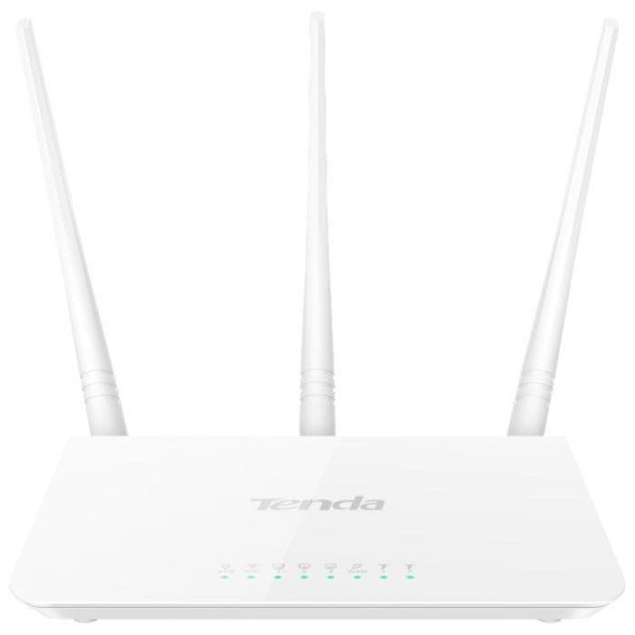 Wi-fi точка доступа и роутер Tenda F3 Router 3*5dBi Antennas 300Mbps