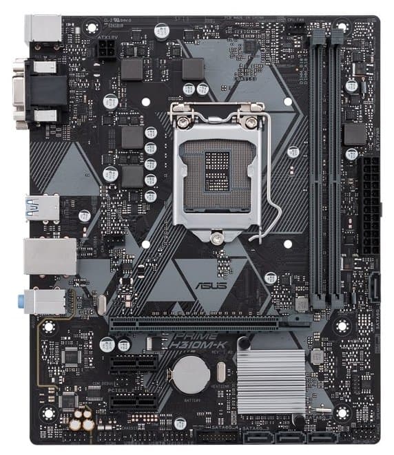 Материнская плата LGA1151v2 Asus H310M-K,2xDDR4,10xUSB,USB 3.1,mATX,2PCIe,PCIe16x VGA DVI