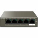 Коммутатор HUB Switch Tenda TEG1105P-4-63W 4-port PoE 10/100/1000Mbps + 1x 10/100/1000Mbps Rackmount Steelcase